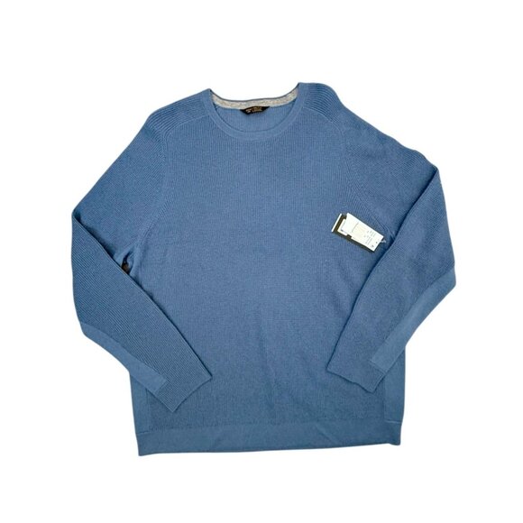 Rhone Walden Blue Cashmere Wool Mens Sweater XXL Crewneck Long Sleeve NWT